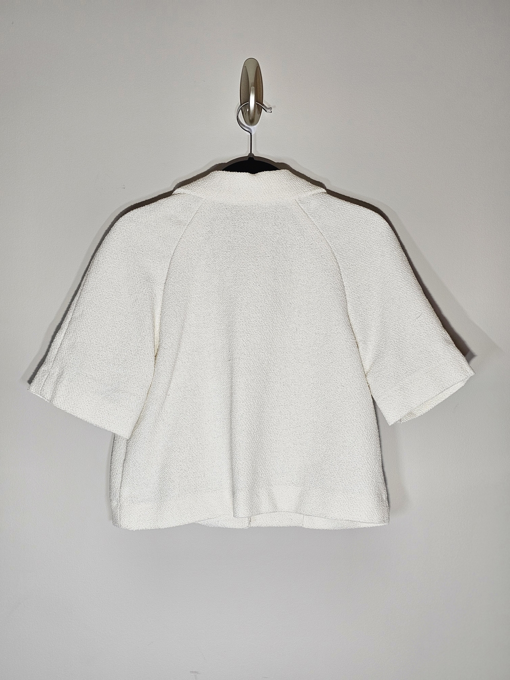 NWT H&M Cream Short Bouclé Cropped Jacket - Picture 2 of 7